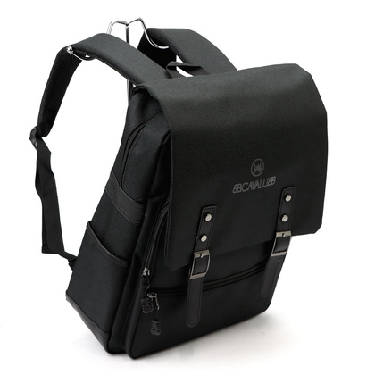 Damski plecak z tworzywa B.Cavalli BC1290# czarny