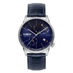 Zegarek Zeppelin Flatline 7366-3 Automatik Granatowy