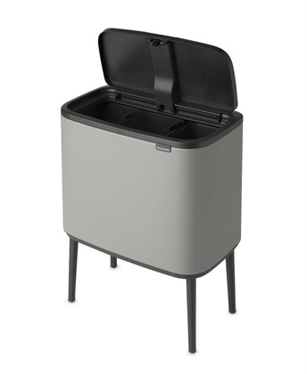 Kosz na śmieci Touch Bin Bo 3 x 11L Mineral Concrete Grey 127229
