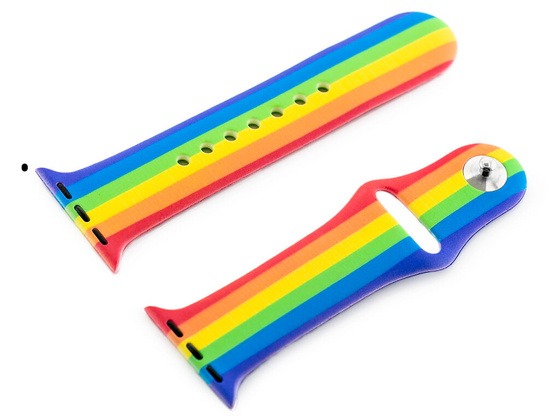 Apple Watch pasek U23 - tęczowy - 38/40mm