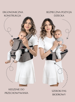 Nosidło dla dziecka Hipster Plus Beige MiaMily