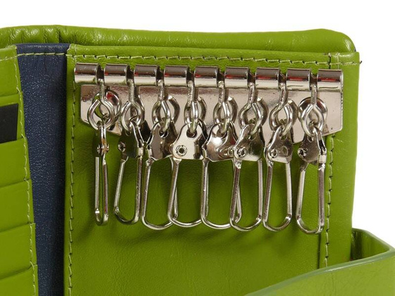 BH-285 UTAH Portfel damski skórzany Granatowy