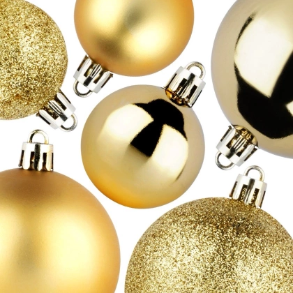 Bombki choinkowe nietłukące 4 / 6 cm 100 szt.