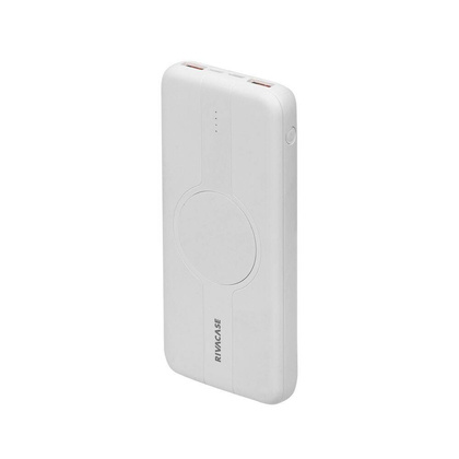 RIVACASE Powerbank VA2601 10000 mAh USB-C 20W + Qi 10W biały