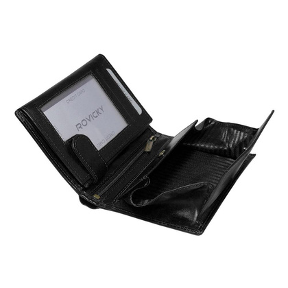 Portfel męski skórzany PELLUCCI N62-RVTP RFID Czarny / Czerwony