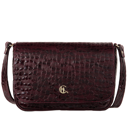 Torebka Skórzana Canaletto z fakturą kropli TD888s337