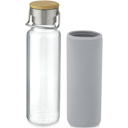Szklana butelka Thor o pojemności 660 ml z neoprenowym pokrowcem