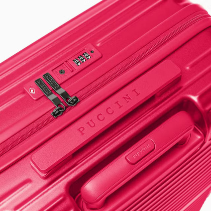 Średnia walizka PUCCINI DALLAS PC034B 3 Czerwona