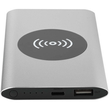 Juice bezprzewodowy powerbank o pojemności 4000 mAh Type-C z aluminium pochodzącego z recyklingu