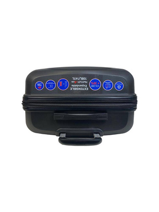 LYS Paris Salvador Duża twarda czarna walizka na kółkach 76 cm