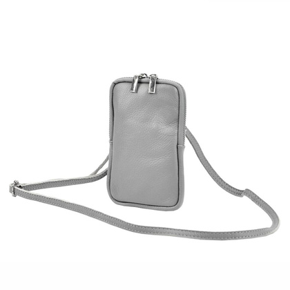 Saszetka damska skórzana KEMER MOBI-1 Camel