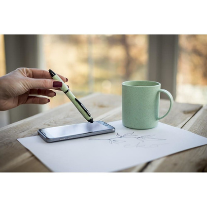 Ekologiczny długopis, touch pen UPOMINKARNIA Różowy 10 szt