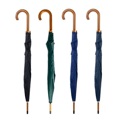 Parasol automatyczny z drewnianą rączką