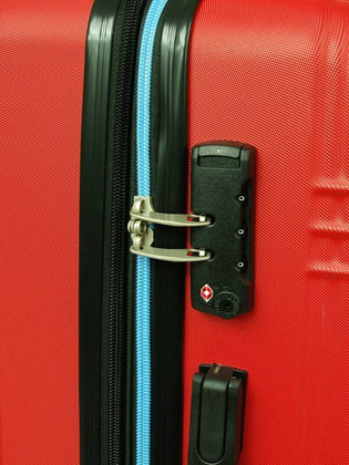 Średnia walizka DIELLE 130 Czerwona