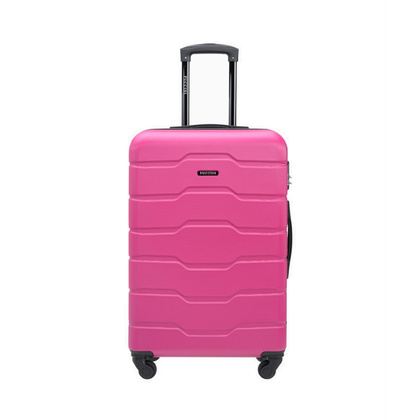 Średnia walizka PUCCINI ALICANTE ABS024B 3A Różowa