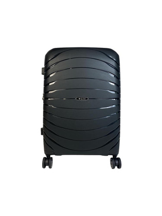 LYS Paris Salvador Duża twarda czarna walizka na kółkach 76 cm