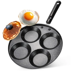 Patelnia do jajek granitowa 4 otwory BASIC LINE 24 cm