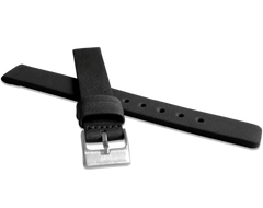 LAVVU Czarny gładki pasek PLAIN z luksusowej skóry Top Grain - 16