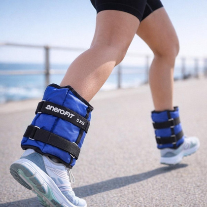 OBCIĄŻENIE NA PRZEGUBY NIEBIESKIE 10KG (2x5KG) ENERO FIT