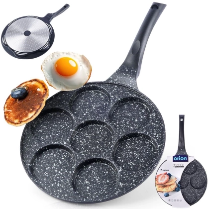 Patelnia do jajek placków pancakes naleśników granitowa GRANDE 27 cm