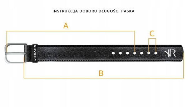 Błyszczący, szeroki pasek męski ze skóry naturalnej 105cm czarny