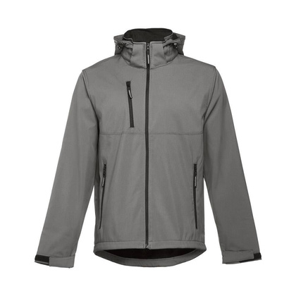THC ZAGREB. Męska kurtka softshell z poliestru i elastanu