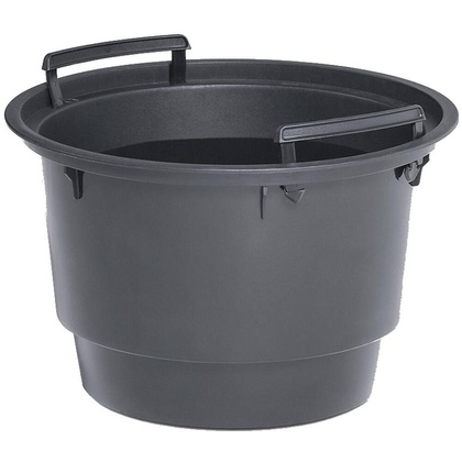 DONICZKA DO KWIATÓW MILLY NA NODZE ŚR 24CM JASNY SZARY