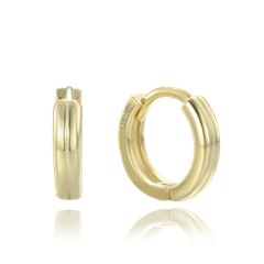 MINET Minimalistyczne pozłacane srebrne kolczyki pierścionki