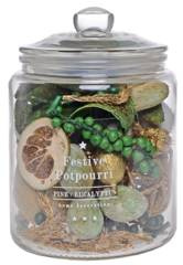 Potpouri w słoiczku z pokrywką sosna z eukaliptusem