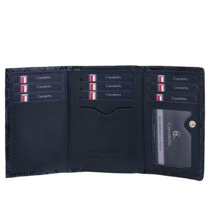 Portfel Damski Canaletto – Skóra Lakierowana, Ochrona RFID, Elegancja i Trwałość PD1221cs287 RFID