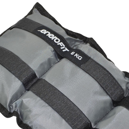 OBCIĄŻENIE NA PRZEGUBY SZARE 12KG (2x6KG) ENERO FIT