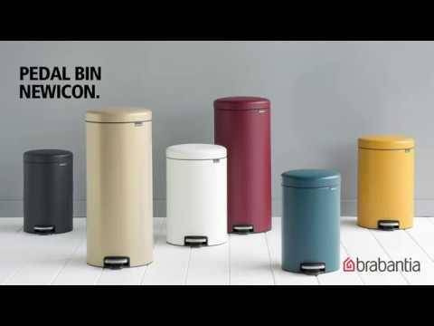 Kosz na śmieci pedałowy 20l Newicon stal poler 113987