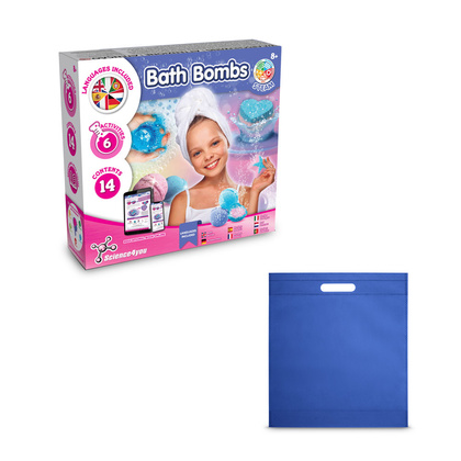 Bath Bombs Kit IV. Gra edukacyjna dostarczany z torebką prezentową z włókniny
