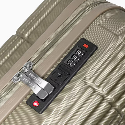 Duża walizka PUCCINI DUBLIN ABS029A 6C Szampańska