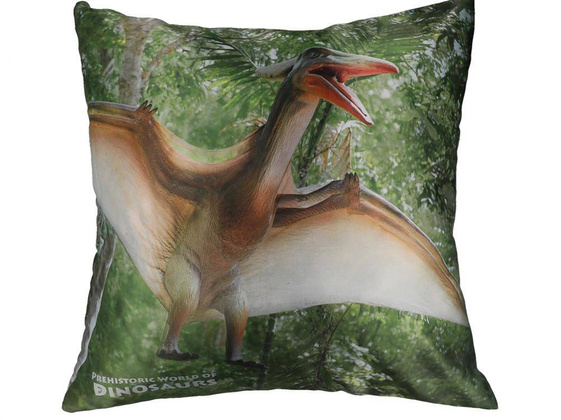 Poduszka z wypełnieniem/suwak - Prehistoric  World of Dinosaurs (CARMANI)