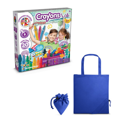 Crayon Factory Kit II. Gra edukacyjna dostarczany ze składaną torbą prezentową