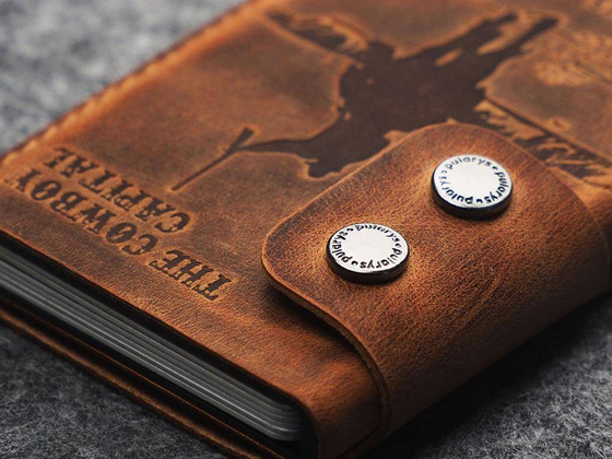 "THE COWBOY CAPITAL" Portfel RFID - SADDLE LEATHER 1950