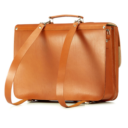 Duża torba skórzana 3w1 KEMER VOOC Vintage P43 Brązowa