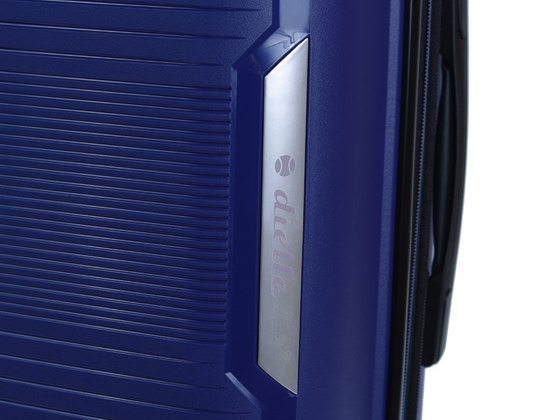 Walizka DIELLE 180 4k 67 cm granatowa PP z poszerzeniem