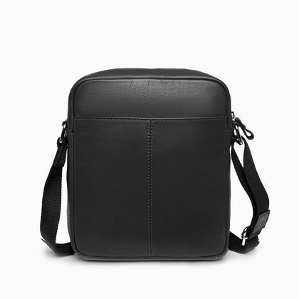 Torba na ramię skórzana PUCCINI ROYAL COLLECTION LGD2722 1 Czarna