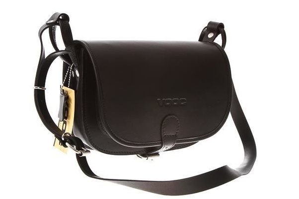 Torebka listonoszka skóra KEMER VOOC Vintage P26 Czarna