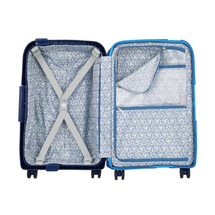 Delsey Moncey Mała twarda granatowa walizka kabinowa na kółkach 55 cm