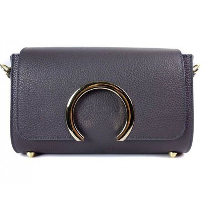 Listonoszka La Bomba złote  okucia Szara LB134G