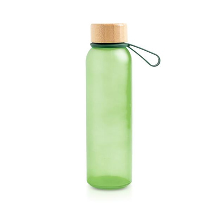 Butelka ze szkła matowego o pojemności 500 ml, z silikonowym uchwytem / Atlântida
