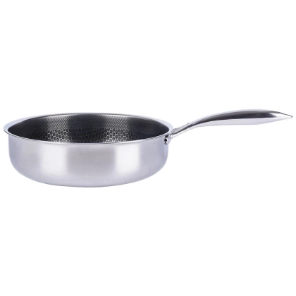 Patelnia stalowa nieprzywierająca premium COOKCELL HYBRYD 26 cm głęboka