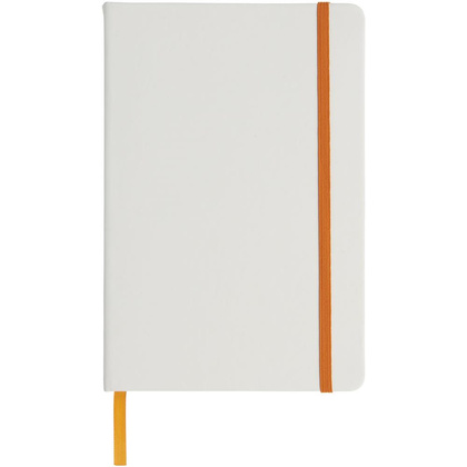 Biały notes A5 Spectrum z kolorowym paskiem