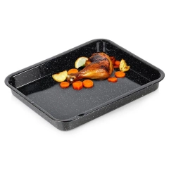 Brytfanna emaliowana 39,5x33,5x4,5 cm