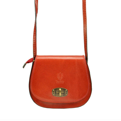 Torebka damska listonoszka, skóra naturalna