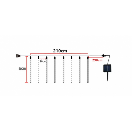 Światełka lampki zewnętrzne Padający Śnieg METEORY sople LAMP23MULTI