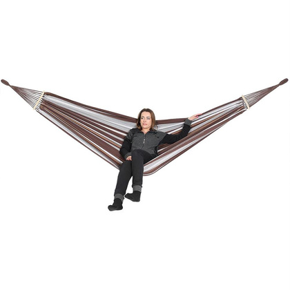 Hamak ogrodowy 2 osobowy Luxe XXL 250x150cm Saska Garden